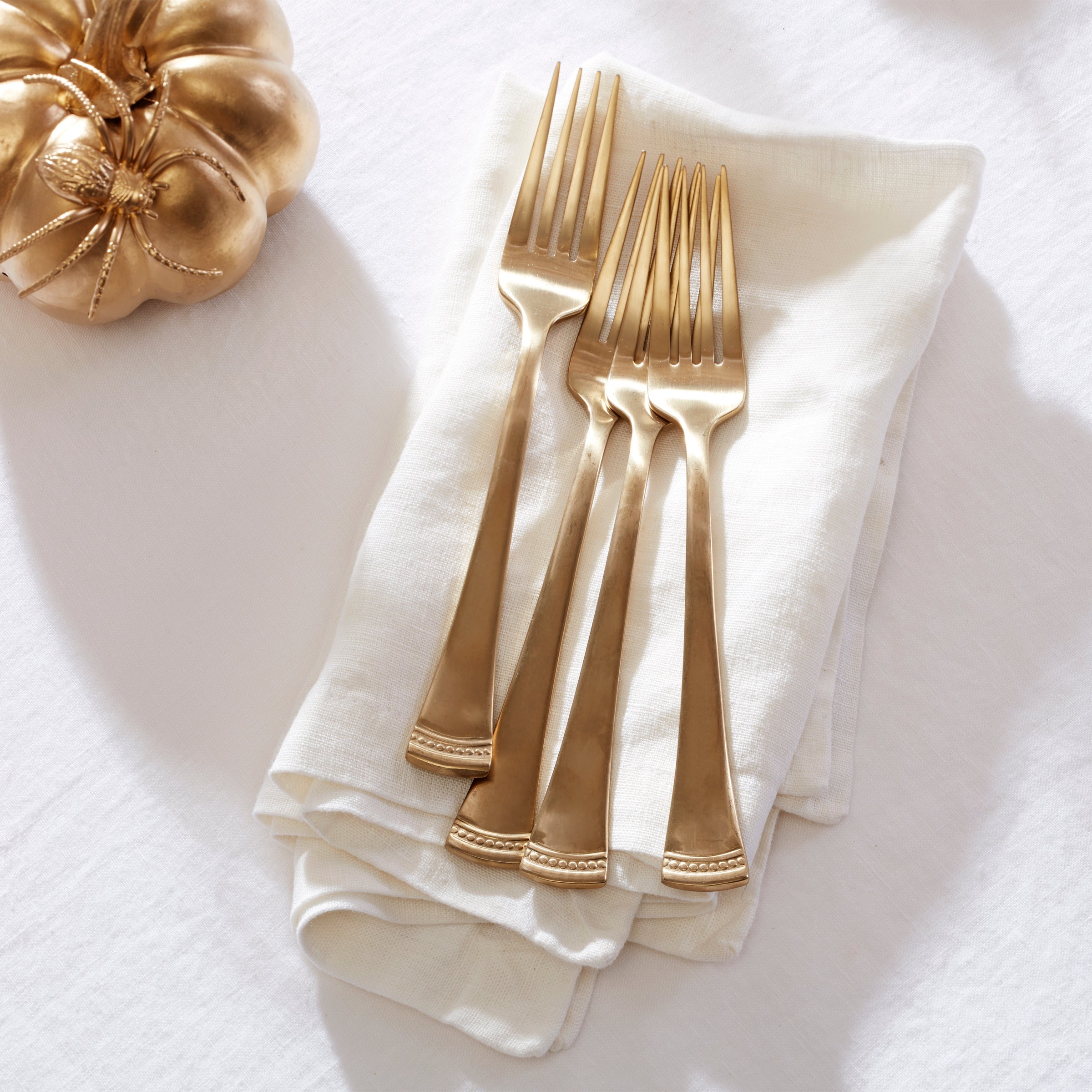 Lenox Everyday Flatware Portola Gold Satin 20-Piece Flatware Set - Image 8