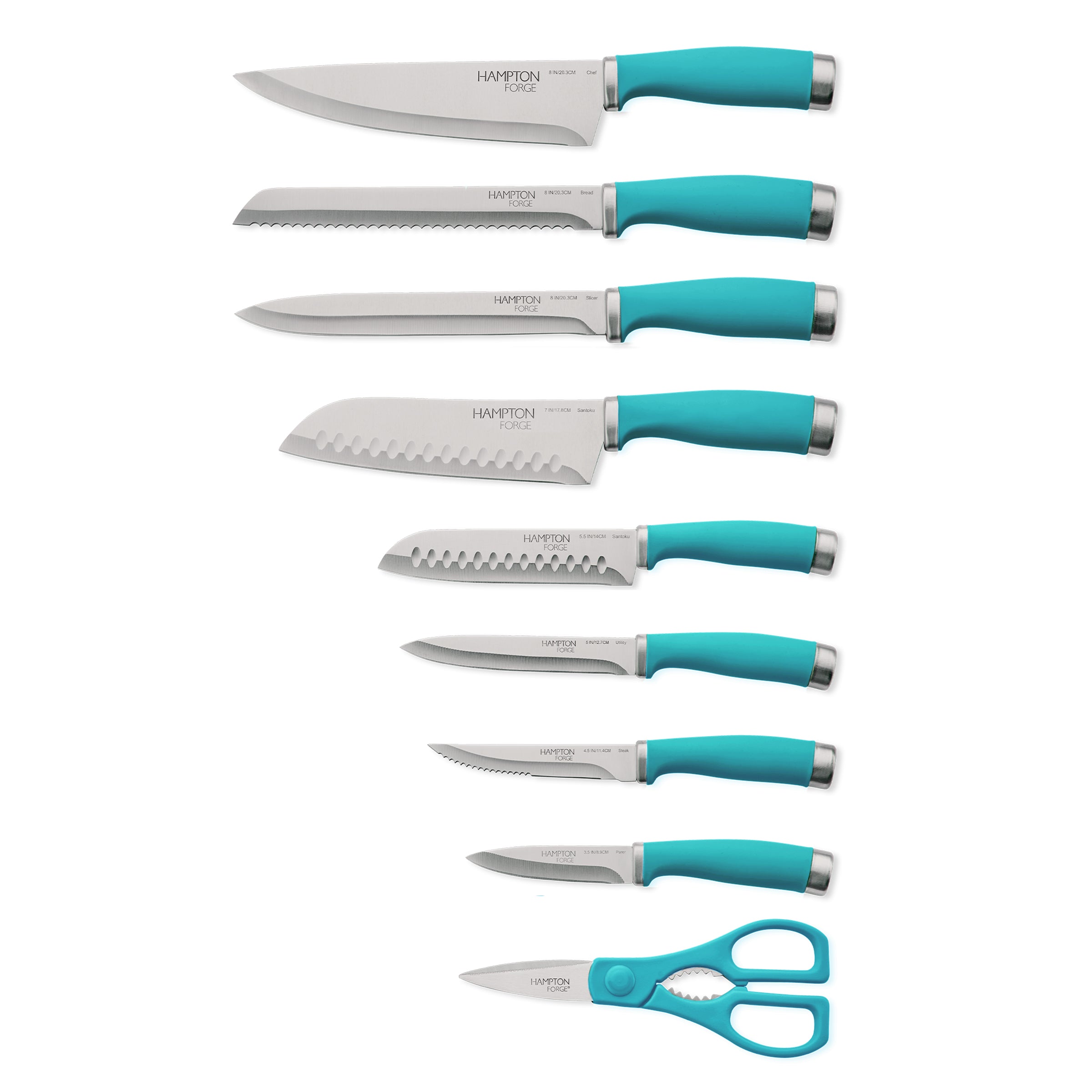 Lenox Everyday Flatware Epicure True Aqua 15 pc Block Set - Image 4