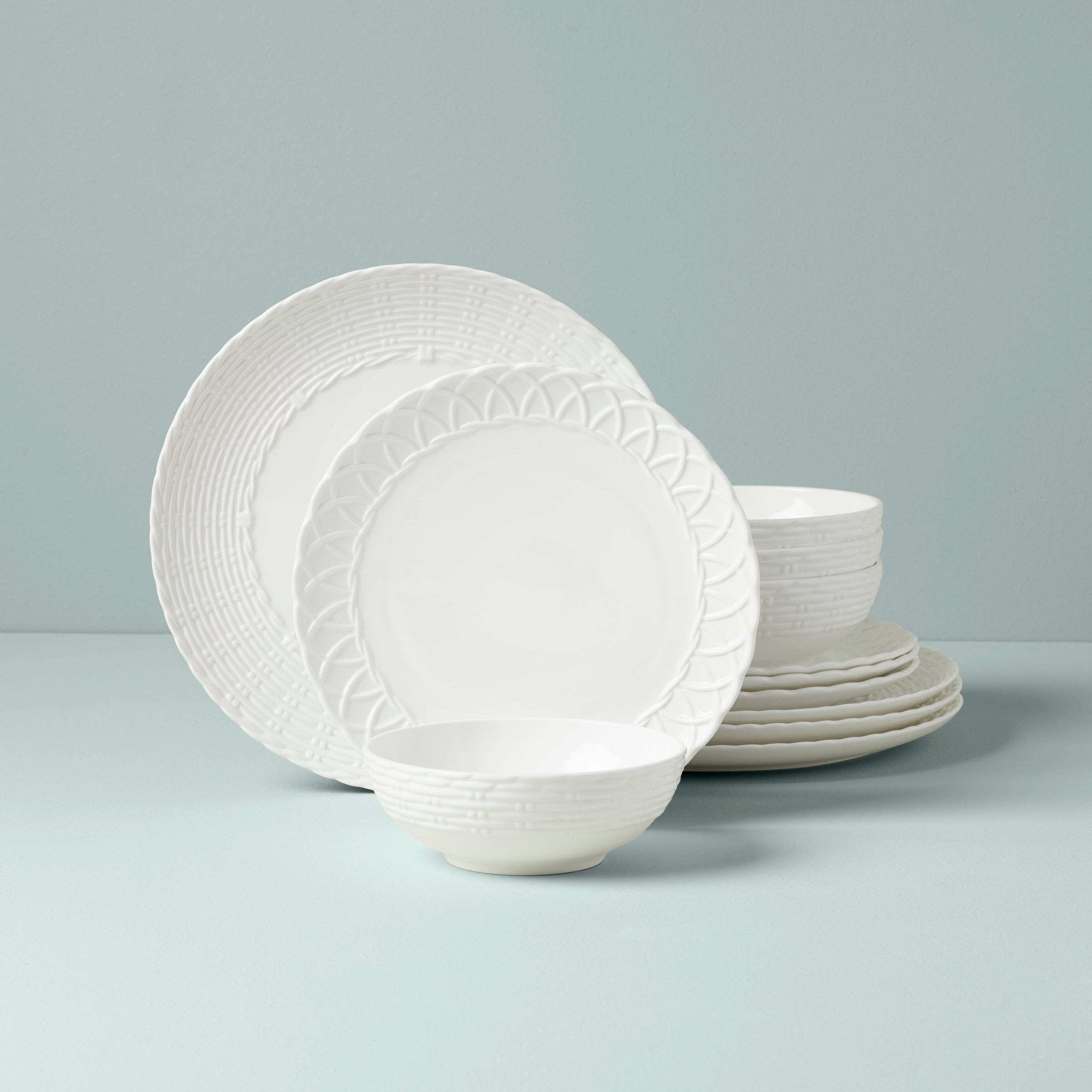 Lenox Everyday Flatware Wicker Creek 12-Piece Dinnerware Set