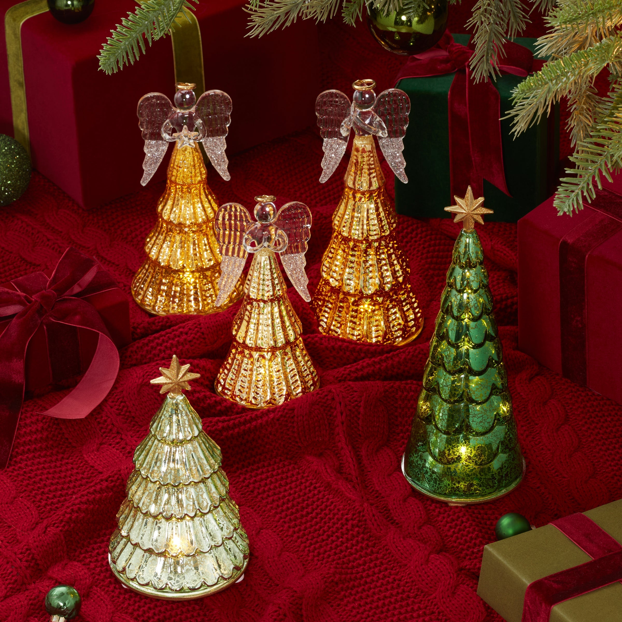Lenox Everyday Flatware Radiant Light Lit Angel Figurines 3-Piece Set - Image 3