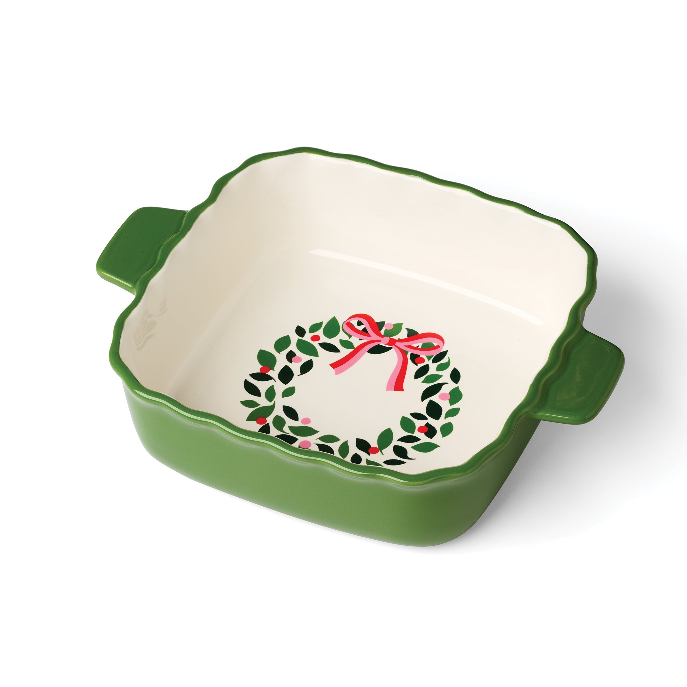 Lenox Everyday Flatware Evergreen Square Scallop Baking Dish - Image 3