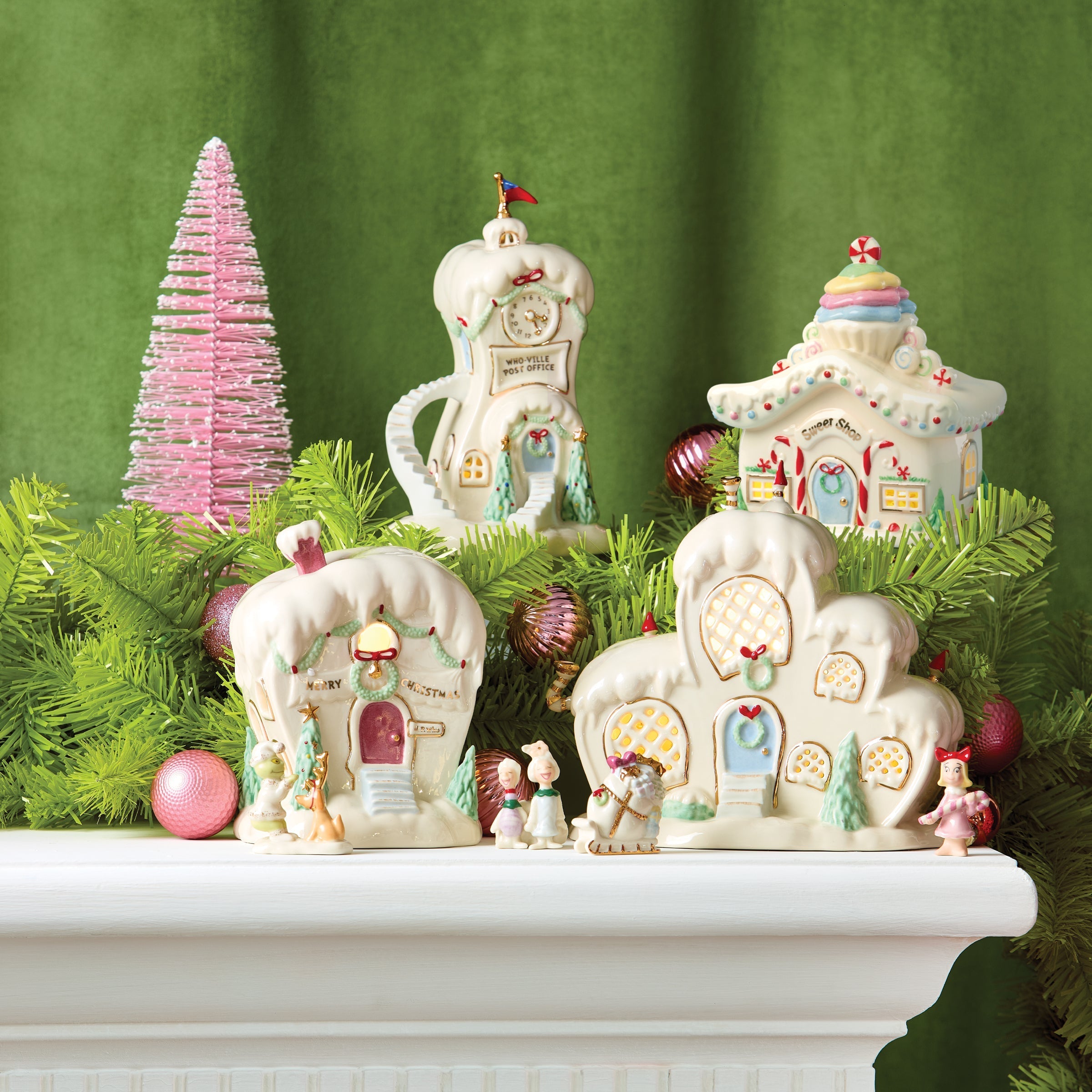 Lenox Everyday Flatware Who-Ville Post Office Lit Figurine - Image 3