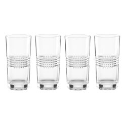 Lenox Everyday Flatware Sloane Crystal Highball Glasses, Set of 4