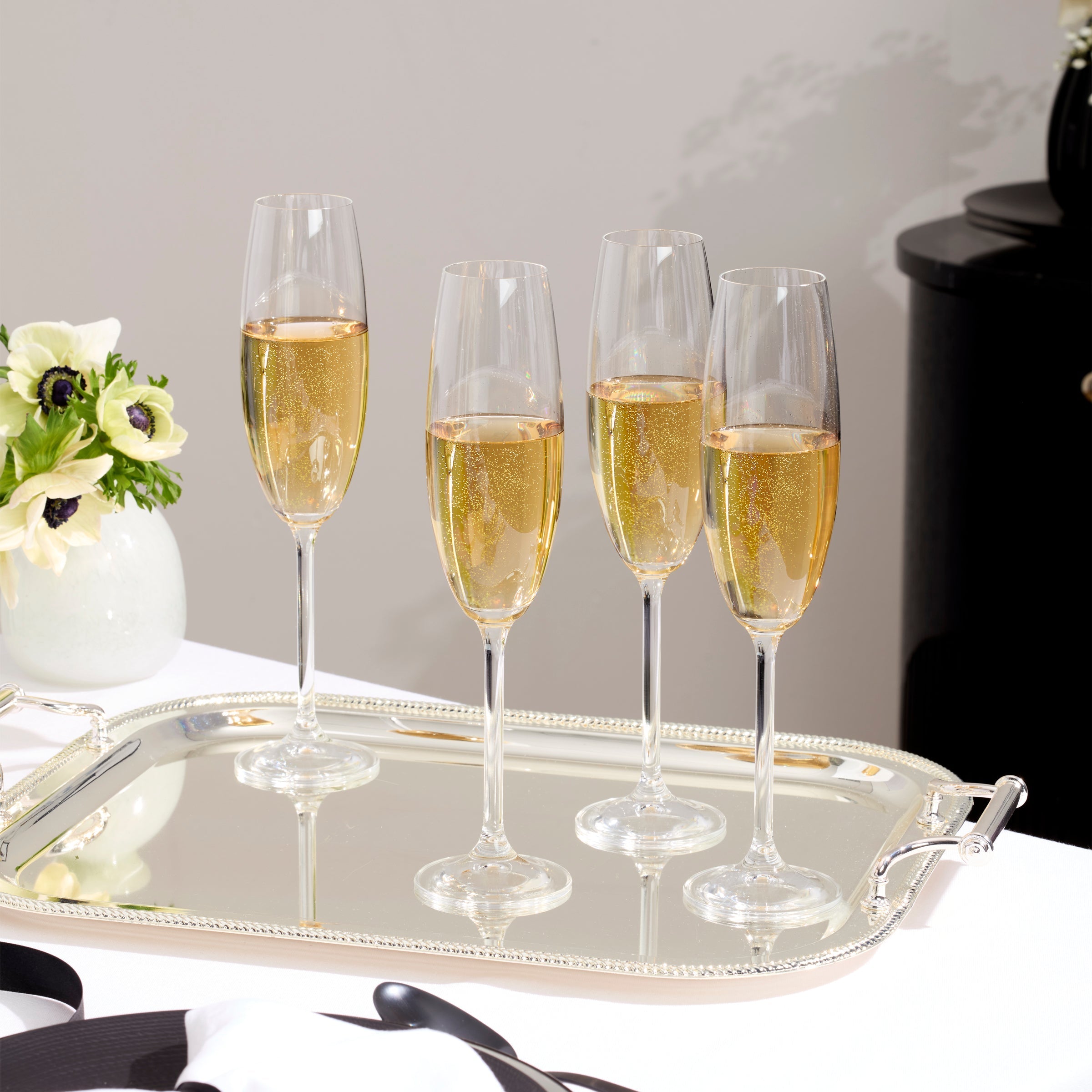 Lenox Everyday Flatware Tuscany Classics Champagne Flute Glasses, Set of 6 - Image 3