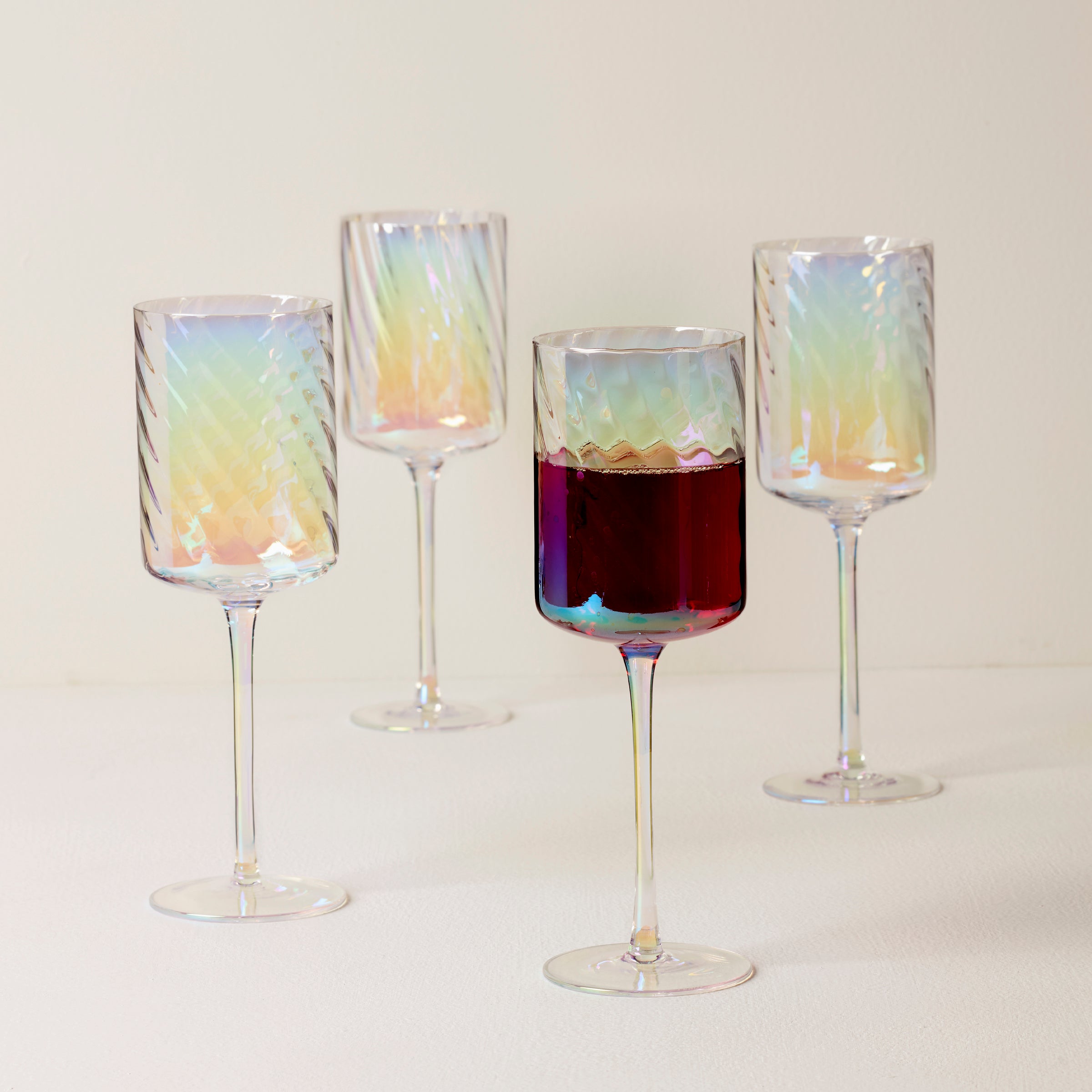 Lenox Everyday Flatware Tuscany Classics Iridescent Red Wine Glasses, Set of 4 - Image 2