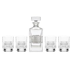 Lenox Everyday Flatware Sloane Crystsal 5-Piece Whiskey Set