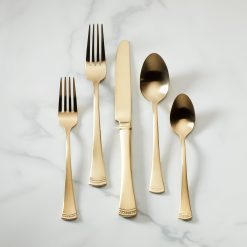 Lenox Everyday Flatware Portola Gold Satin 20-Piece Flatware Set