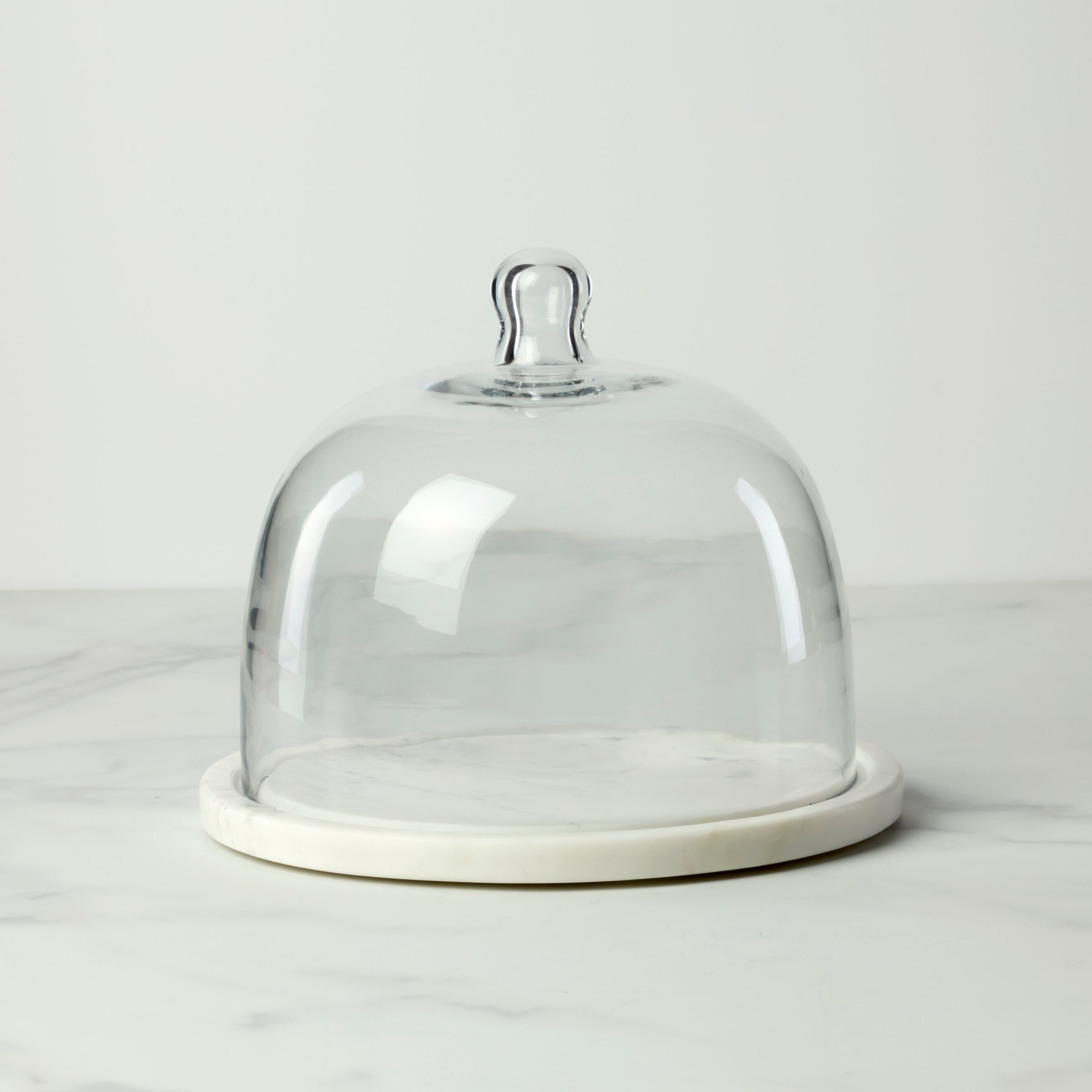 Lenox Everyday Flatware White Marble and Glass Cloche
