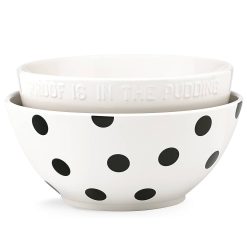 Alternative view of Lenox Everyday Flatware Deco Dot 2-Piece Mixing Bowl Set