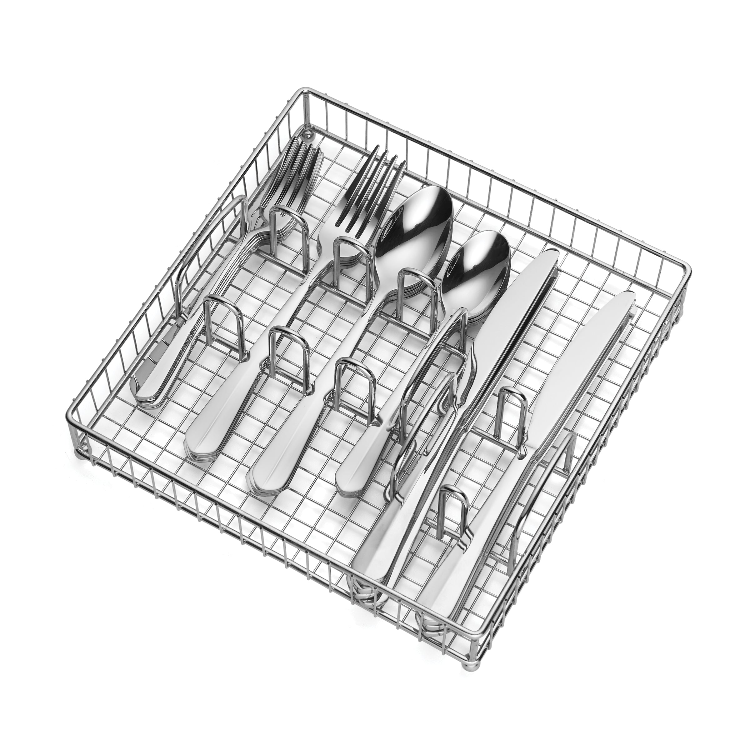 Lenox Everyday Flatware Raiden 40-Piece Flatware Set with Caddy - Image 3
