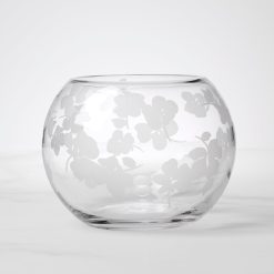 Lenox Everyday Flatware Spring Pansies Glass Petite Rose Bowl