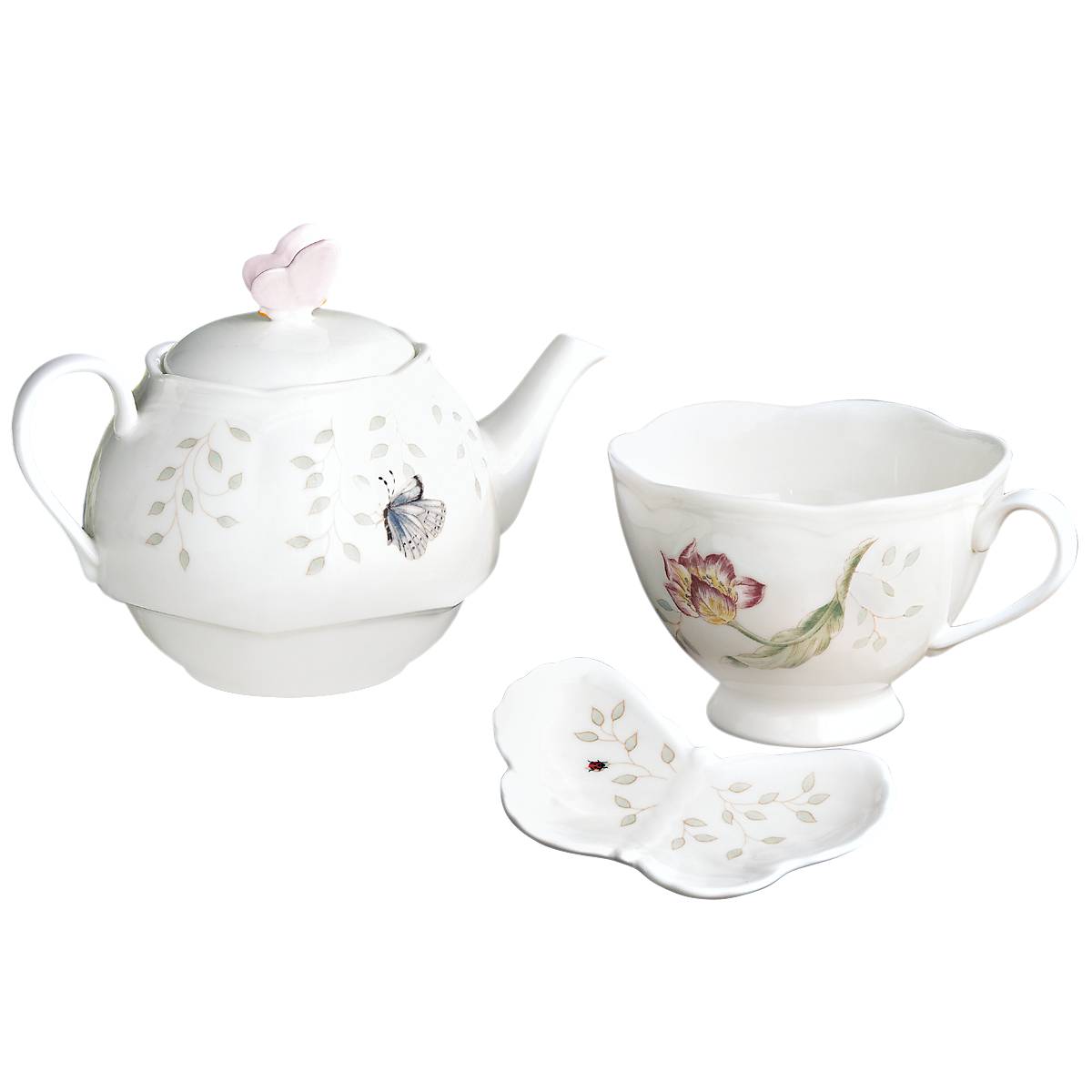 Lenox Everyday Flatware Butterfly Meadow 3-Piece Tea Set - Image 7