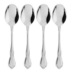 Lenox Everyday Flatware Chateau Dinner Spoons, Set of 4