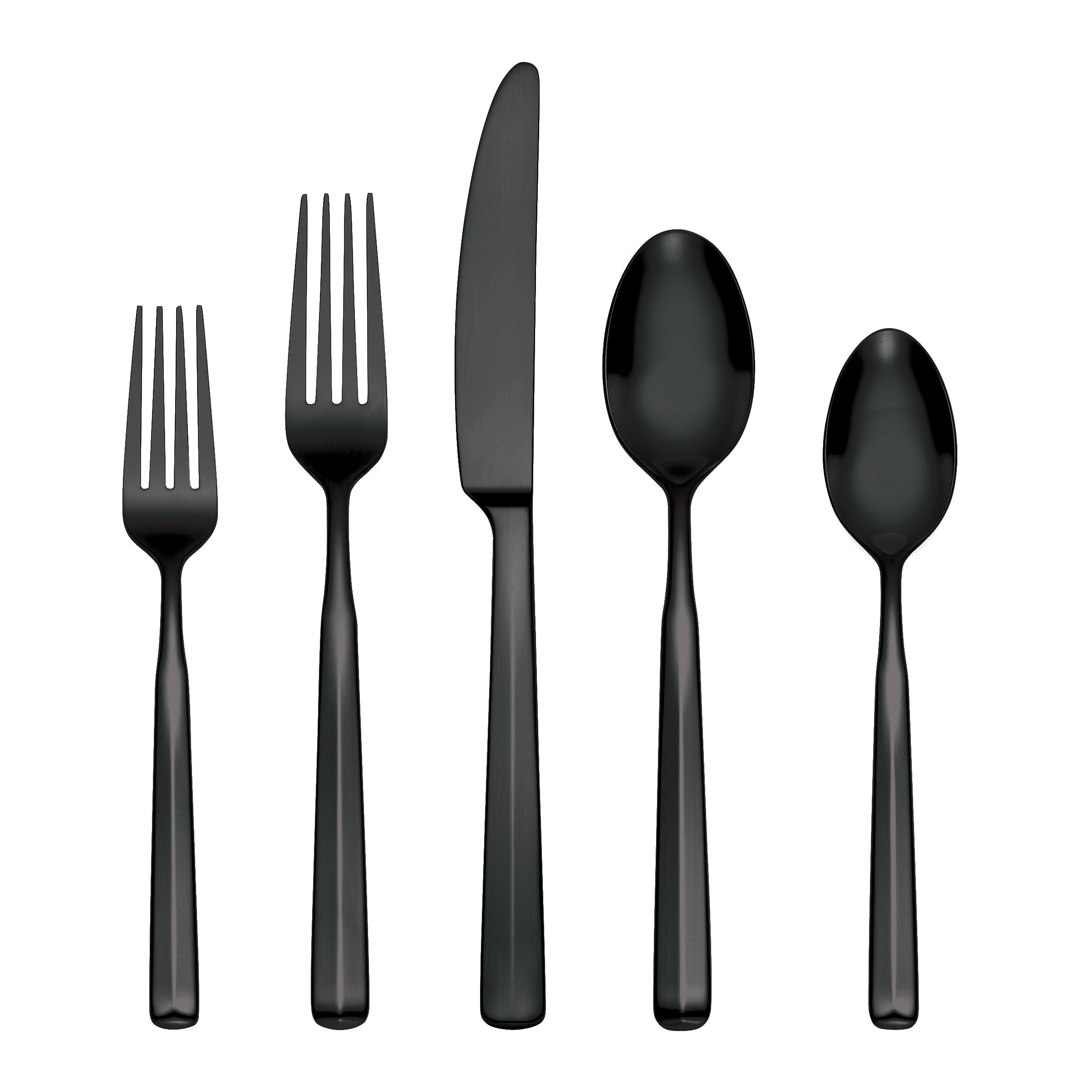 Lenox Everyday Flatware Ryder Black Satin 20-Piece Flatware Set