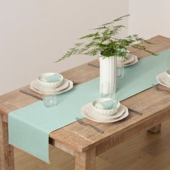 Lenox Everyday Flatware French Perle Ice Blue 14x70 Table Runner
