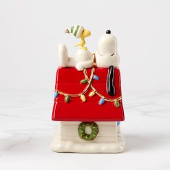 Alternative view of Lenox Everyday Flatware Snoopy Christmas Covered Candy Dish