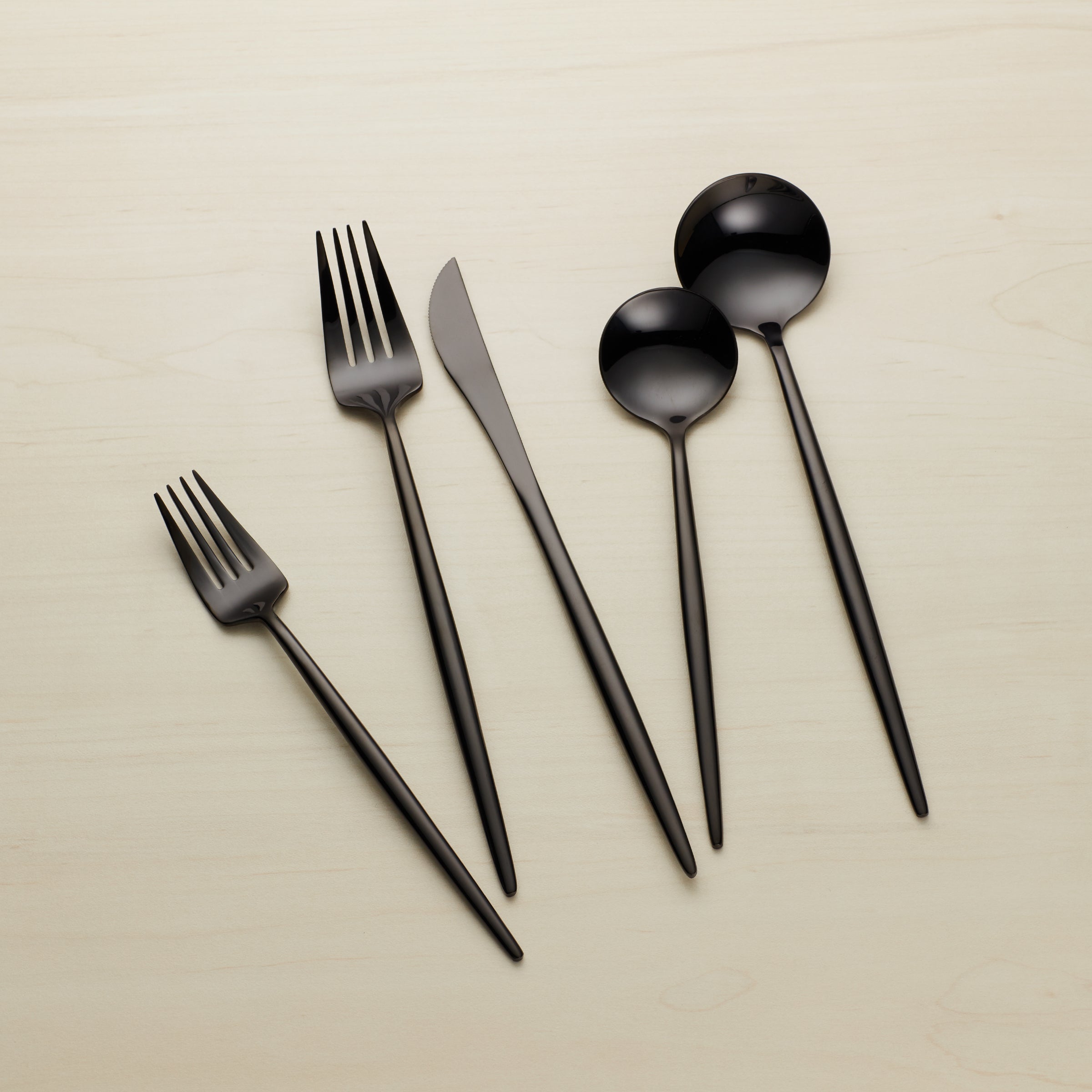 Lenox Everyday Flatware Zephyr Black Mirror 45-Piece Flatware Set - Image 6