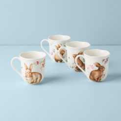 Alternative view of Lenox Everyday Flatware Butterfly Meadow Bunny Mugs, Set of 4