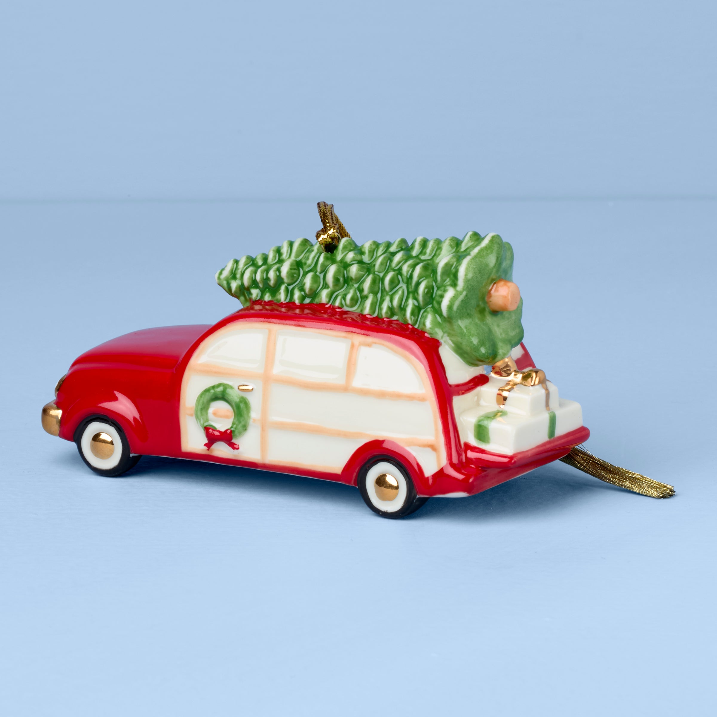 Lenox Everyday Flatware Personalized Family Wagon Ornament - Image 2