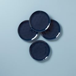 Lenox Everyday Flatware Bay Colors Blue Accent Plates, Set of 4