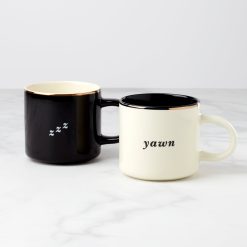 Lenox Everyday Flatware Two of a Kind Yawn & Zzz Mugs, Set of 2