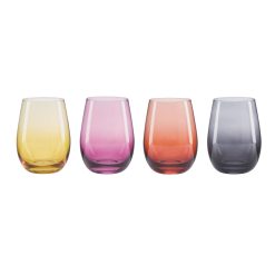 Lenox Everyday Flatware Golden Hour Stemless Wine Glasses, Set of 4