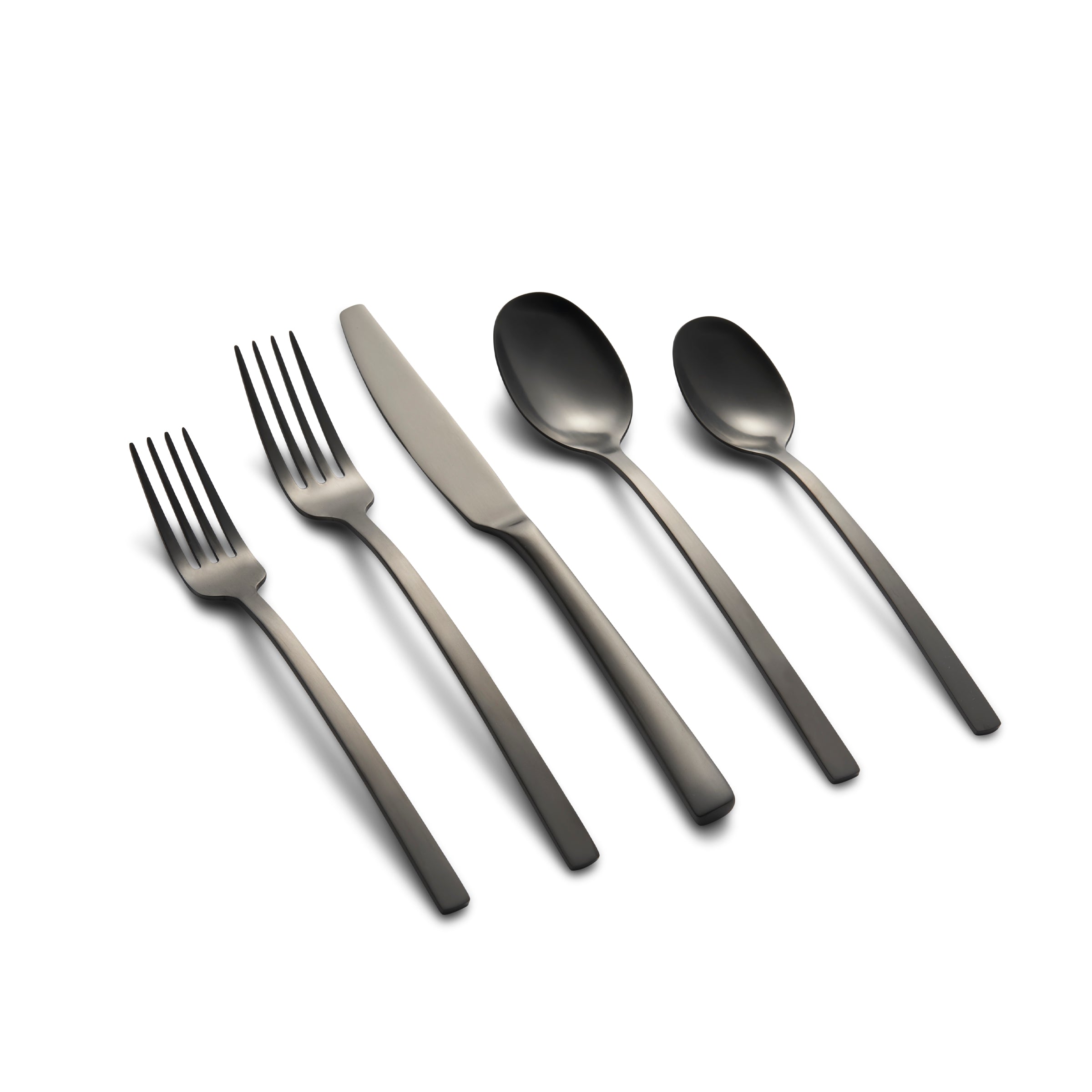 Lenox Everyday Flatware Beacon Black Satin 20-Piece Flatware Set
