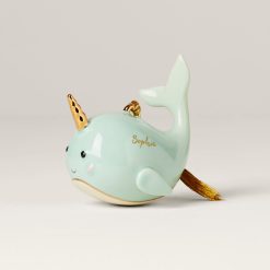 Lenox Everyday Flatware Personalized Narwhal Ornament
