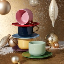 Alternative view of Lenox Everyday Flatware Make It Pop 8-Piece Cup & Saucer Set
