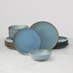 Lenox Everyday Flatware Organic Shades Blue 18-Piece Dinnerware Set