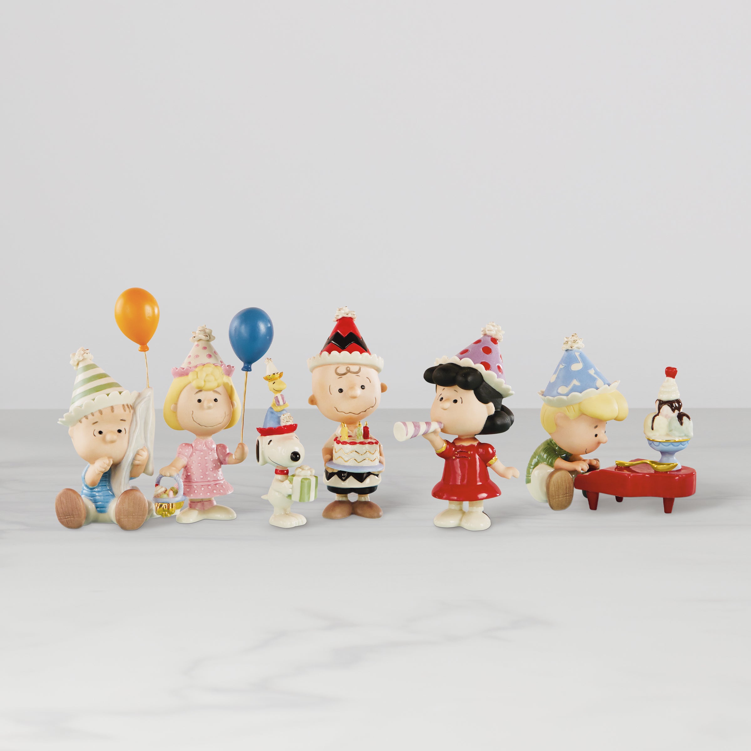 Lenox Everyday Flatware Peanuts 6-Piece Birthday Party Figurine Set