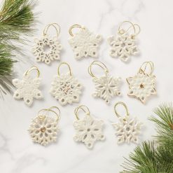 Alternative view of Lenox Everyday Flatware Snowflake 10-Piece Mini Ornament Set