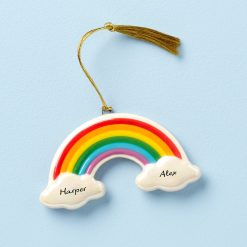 Lenox Everyday Flatware Personalized Rainbow Ornament