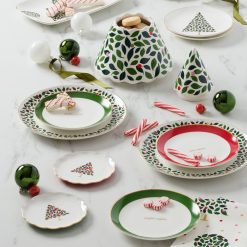 Alternative view of Lenox Everyday Flatware Evergreen Rim Accent Plates, Set of 4
