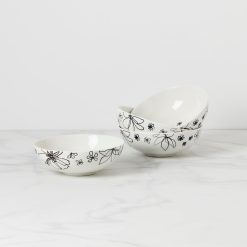 Lenox Everyday Flatware Garden Doodle Cereal Bowls, Set of 4