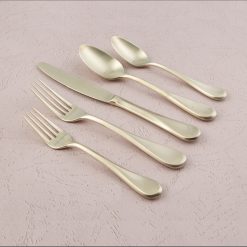 Alternative view of Lenox Everyday Flatware Eloquence Champagne Satin 20-Piece Flatware Set
