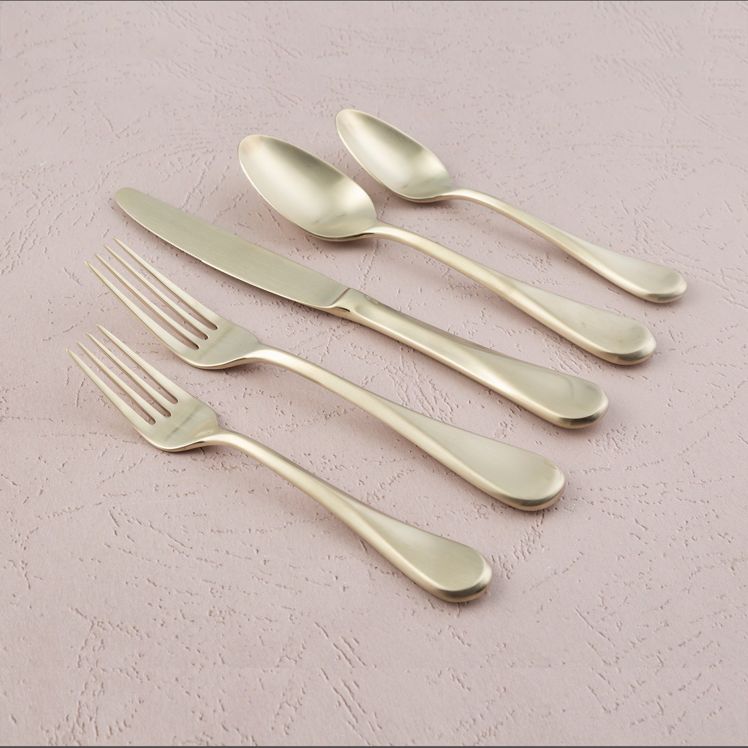 Lenox Everyday Flatware Eloquence Champagne Satin 20-Piece Flatware Set - Image 2