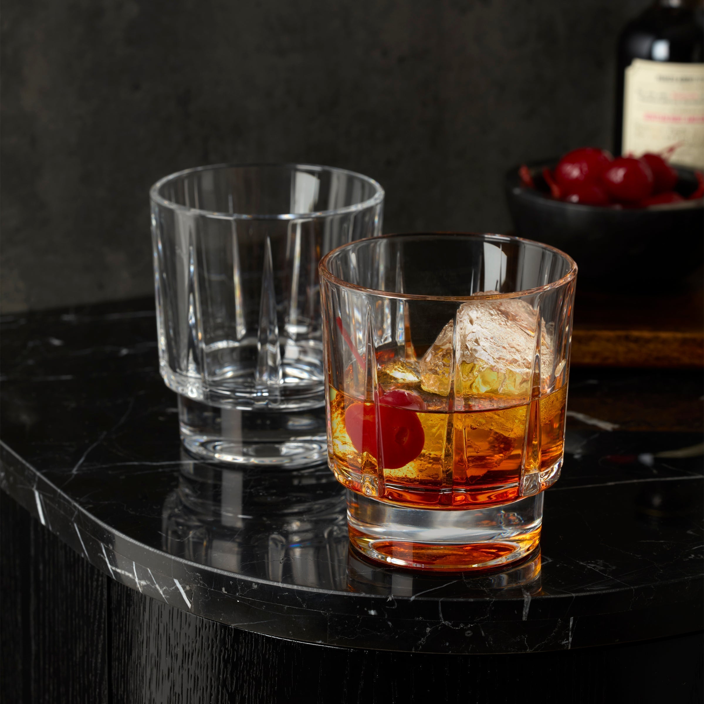 Lenox Everyday Flatware Estate Crystal Double Old Fashion Glasses, Set of 4 - Image 2