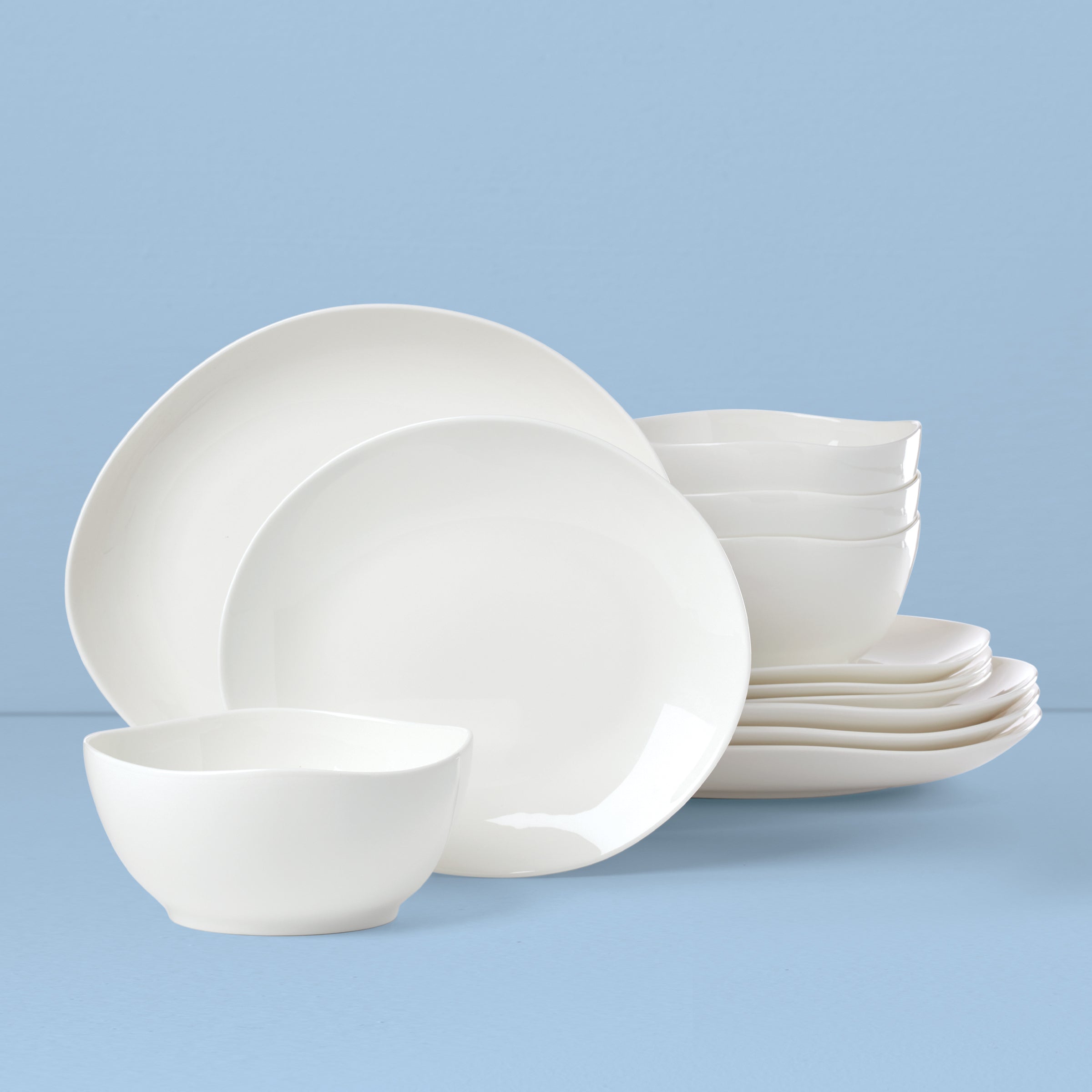 Lenox Everyday Flatware Studio 1414 Curve 12-Piece Dinnerware Set