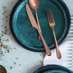 Alternative view of Lenox Everyday Flatware Mirabella Copper Titanium Satin 20-Piece Flatware Set
