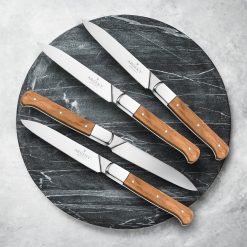 Alternative view of Lenox Everyday Flatware Argent Lynden Olive Wood Steak Knives, Set of 4