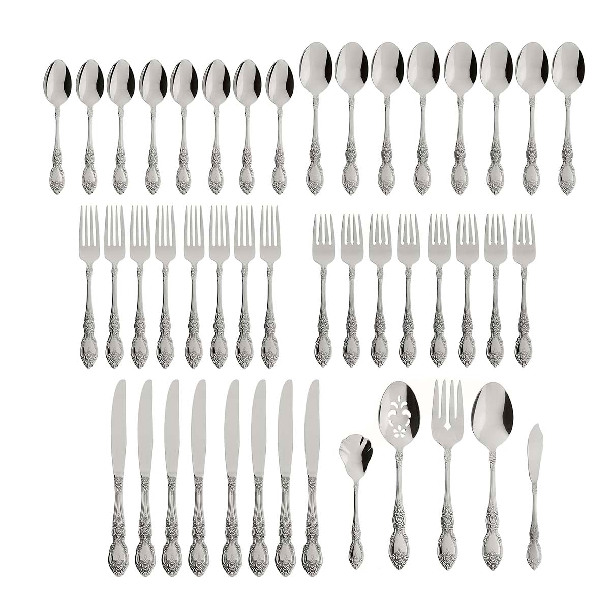 Lenox Everyday Flatware Wordsworth 45-Piece Flatware Set - Image 3