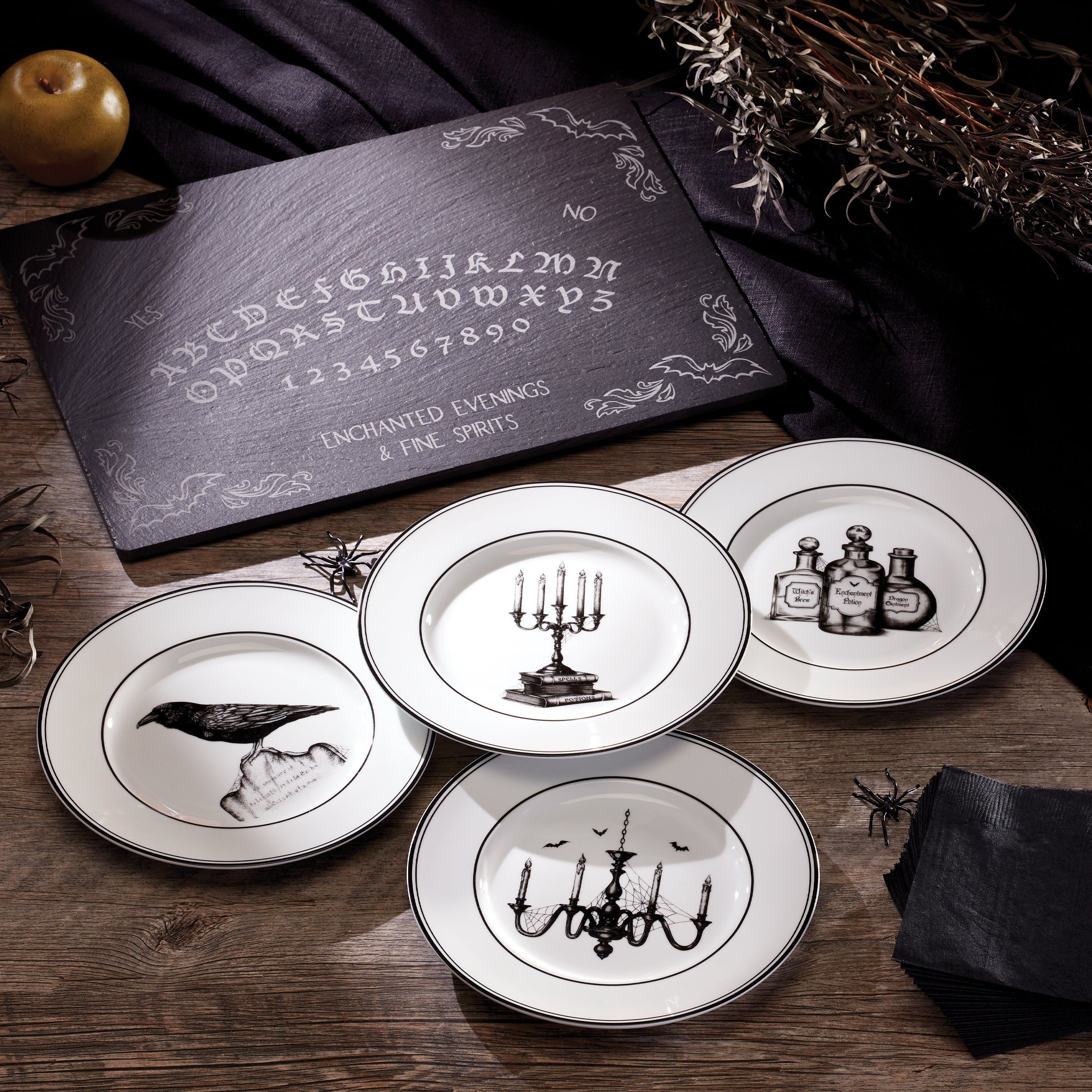 Lenox Everyday Flatware Vintage Halloween Dessert Plates, Set of 4 - Image 14