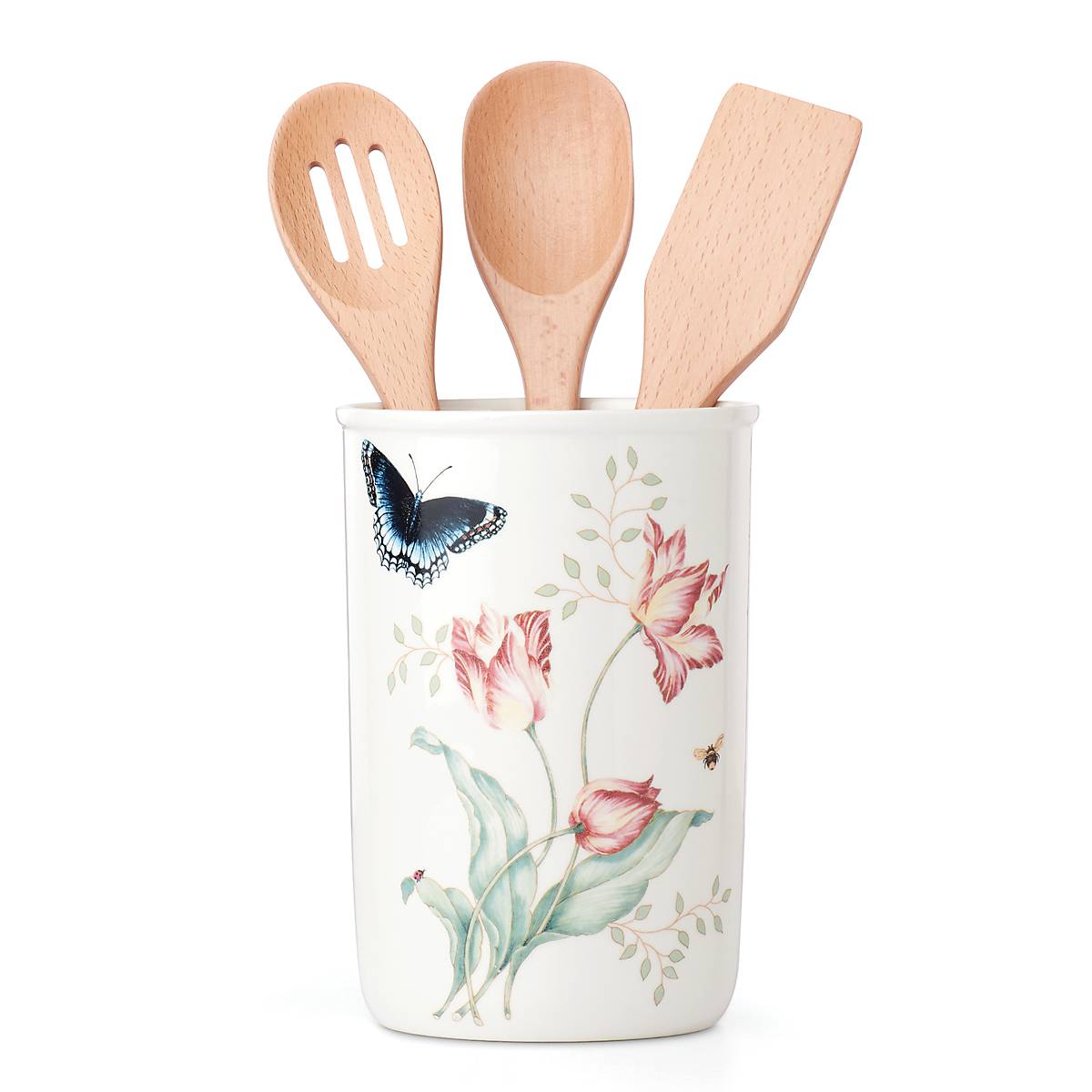 Lenox Everyday Flatware Butterfly Meadow 4-Piece Utensil Holder Set - Image 3