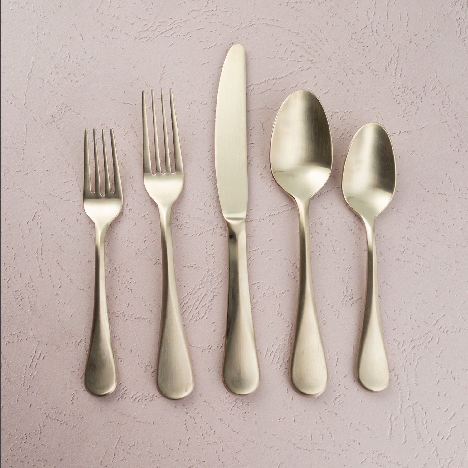 Lenox Everyday Flatware Eloquence Champagne Satin 20-Piece Flatware Set - Image 3