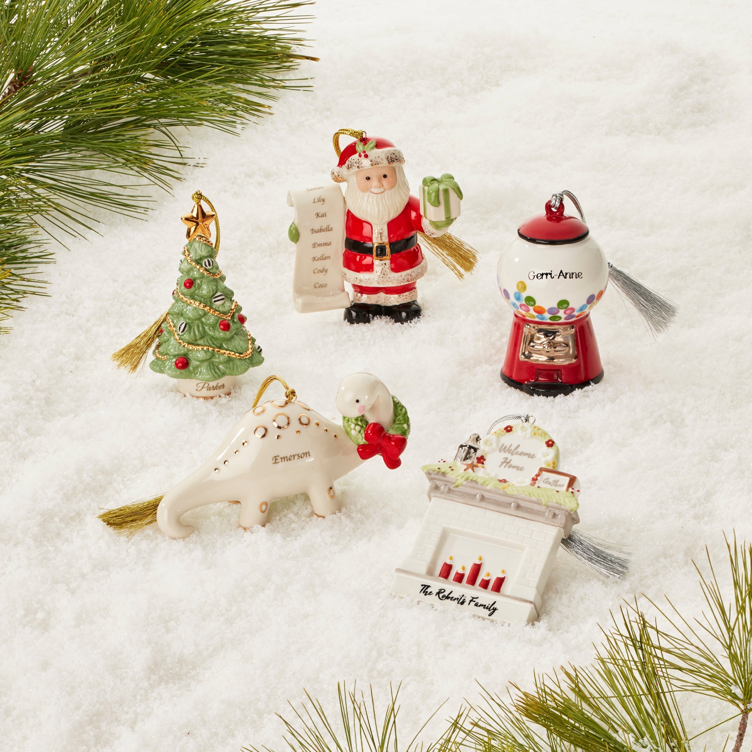 Lenox Everyday Flatware Personalized Naughty & Nice Ornament - Image 8