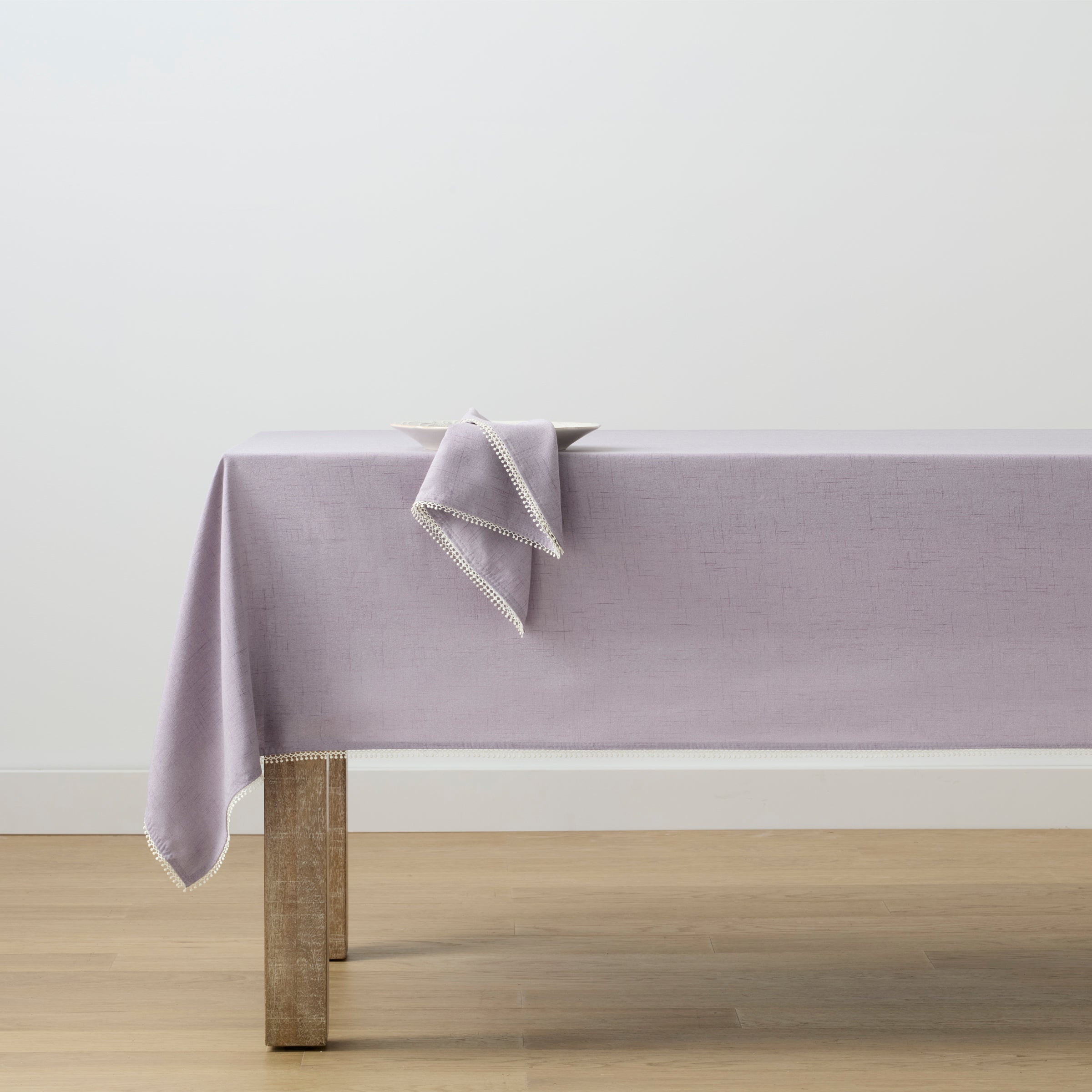 Lenox Everyday Flatware French Perle Violet 60x84 Tablecloth - Image 2