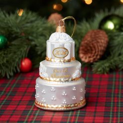 Alternative view of Lenox Everyday Flatware 2026 Retro Blown Glass Our 1st Christmas Wedding Ornament