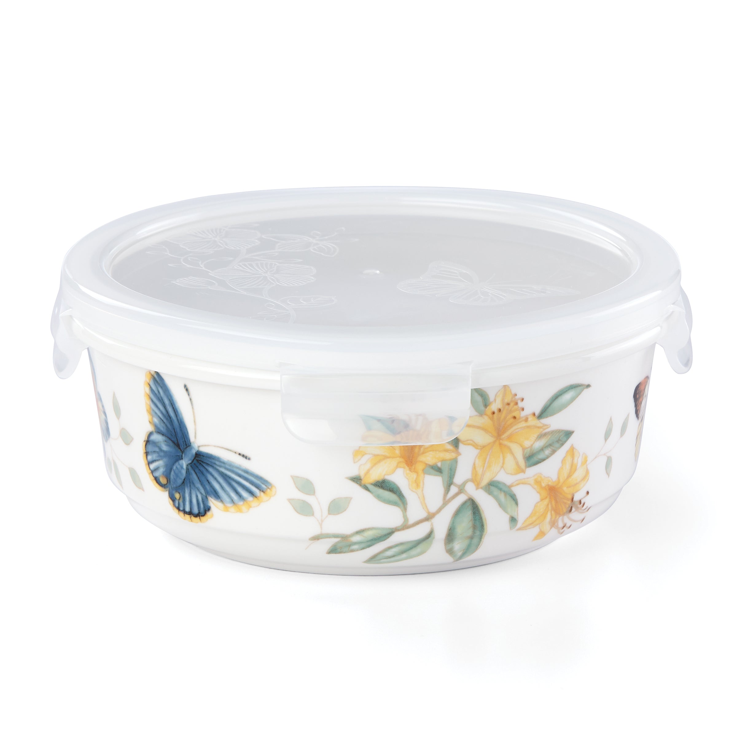 Lenox Everyday Flatware Butterfly Meadow Large Round Container - Image 5