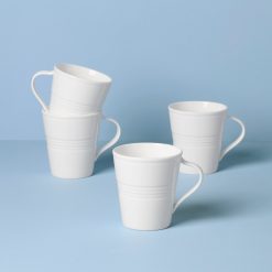 Lenox Everyday Flatware Tin Can Alley Mugs, Set of 4
